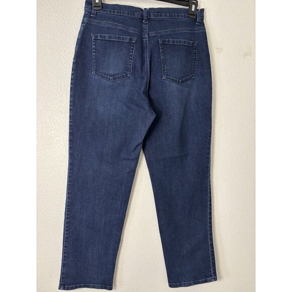 Gloria Vanderbilt Amanda Jeans Women’s Size 12 Blue High Rise Straight Leg - Picture 2 of 6